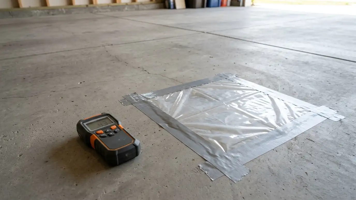 Concrete Moisture and Your Garage Floor