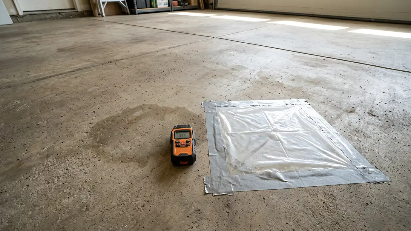 Concrete Moisture and Garage Floor Coatings Explained explained for Nashville and Middle Tennessee