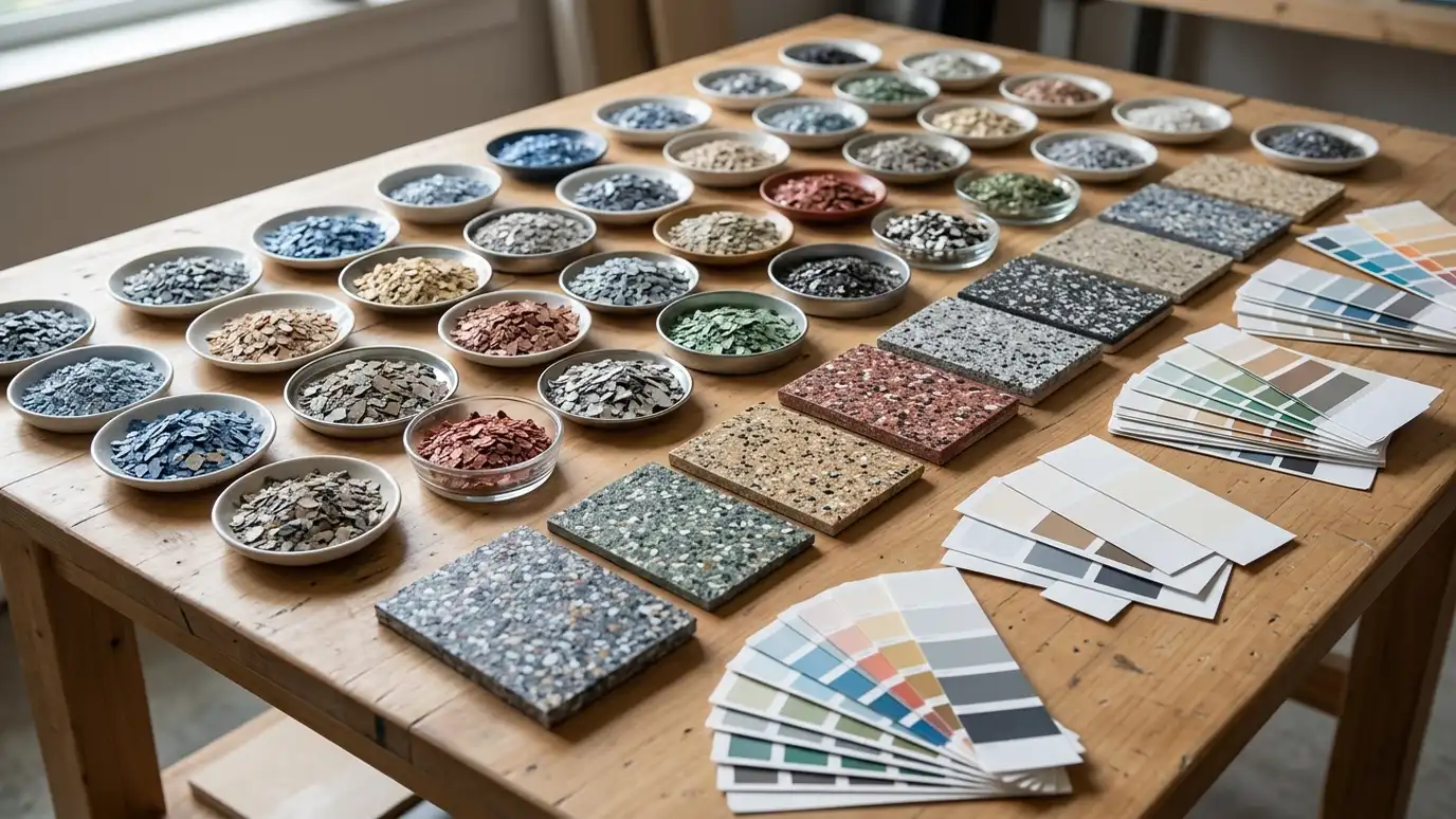 Color and Flake Sample Consultation in Nashville and Middle Tennessee