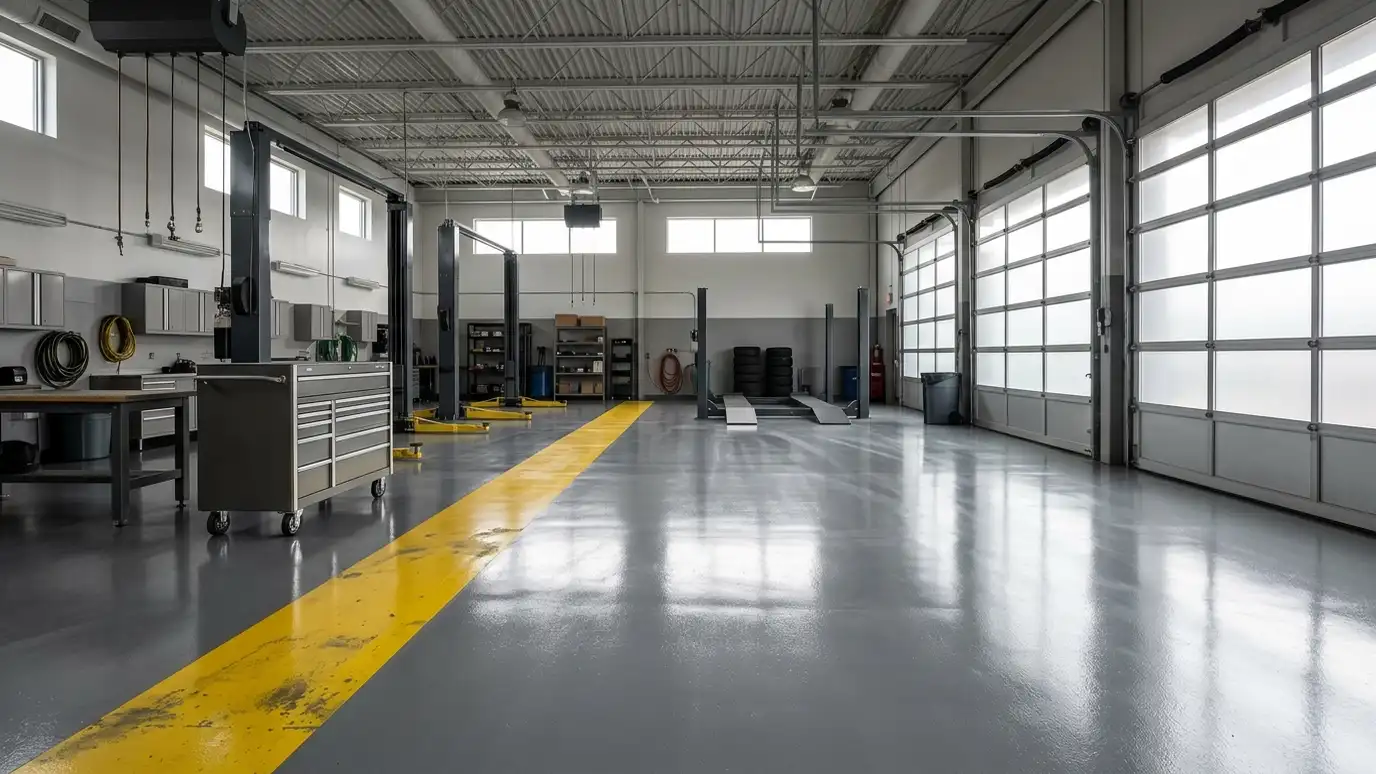 Commercial Garage Floor Coating in Nashville and Middle Tennessee