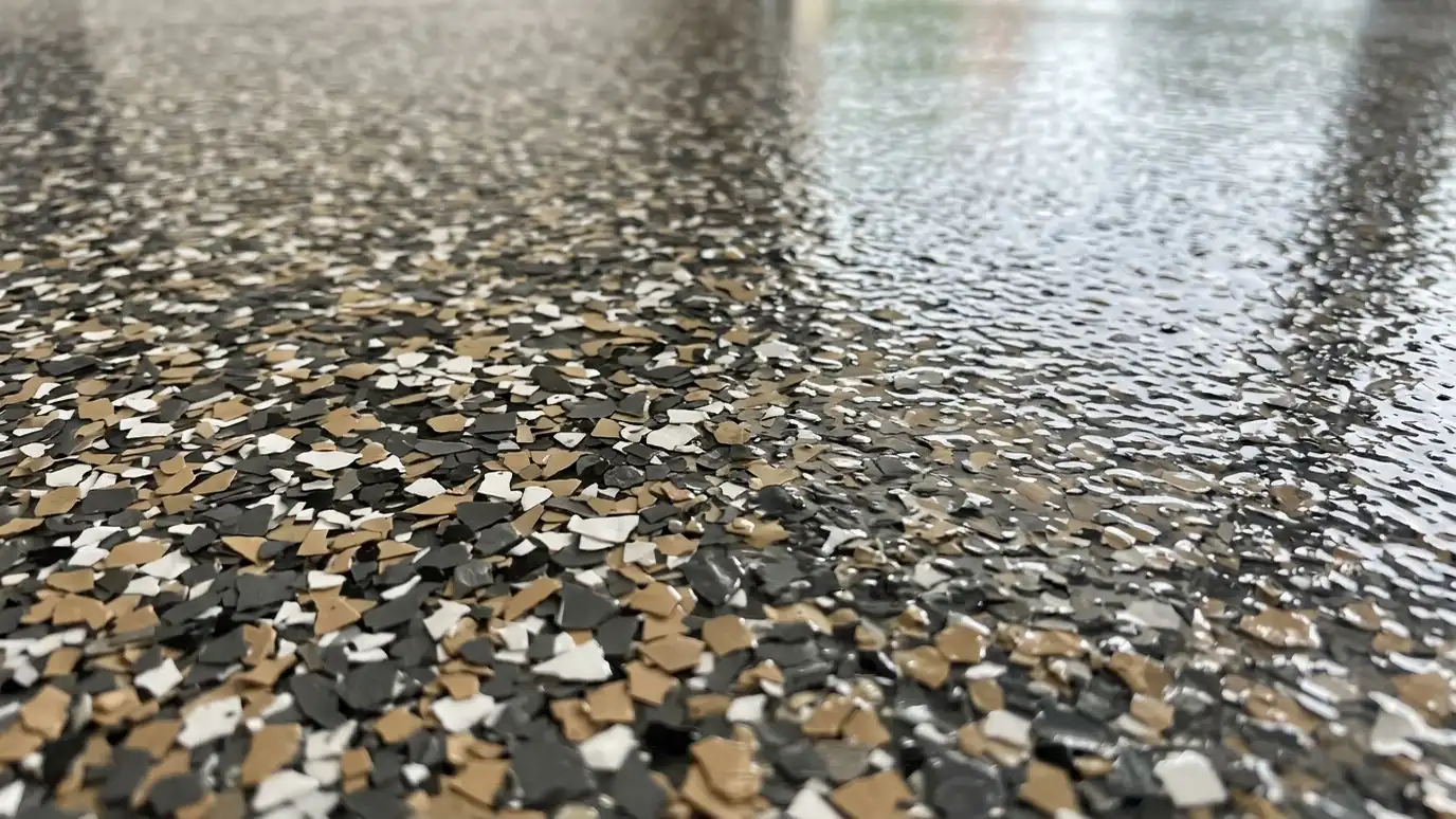 Full-Flake Polyaspartic Garage Floors in Nashville and Middle Tennessee