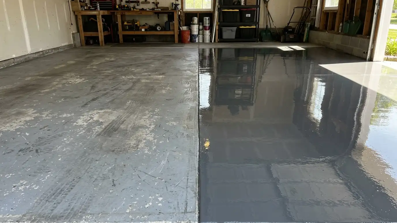 Garage Floor Recoat and Refresh in Nashville and Middle Tennessee