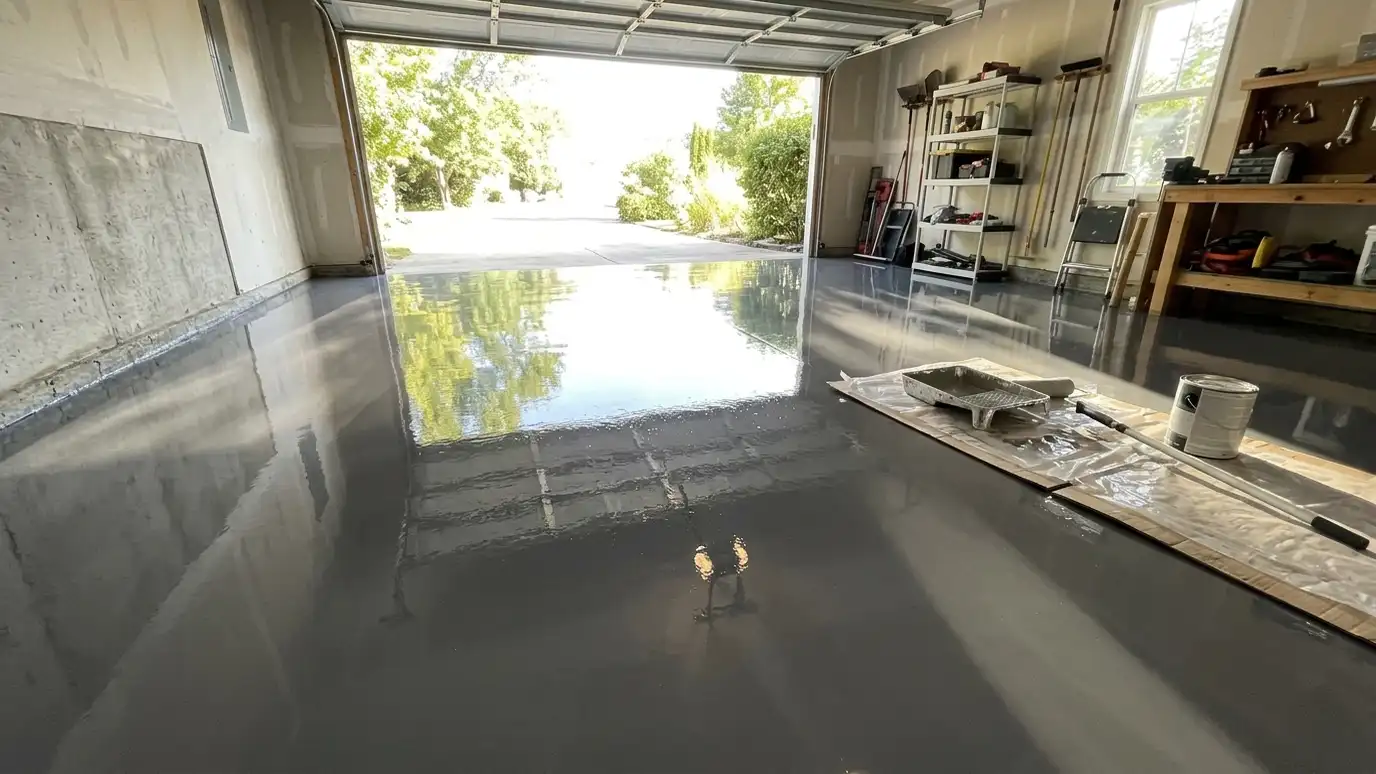 One-Day Polyaspartic Garage Floor Install in Nashville and Middle Tennessee