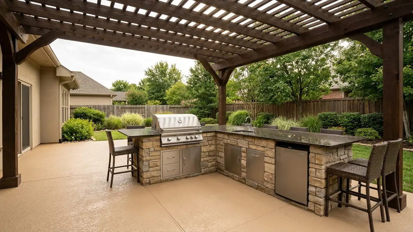 Outdoor Kitchen and Patio Floors in Nashville and Middle Tennessee
