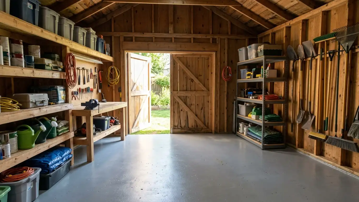 Shed and Barn Floor Coating in Nashville and Middle Tennessee