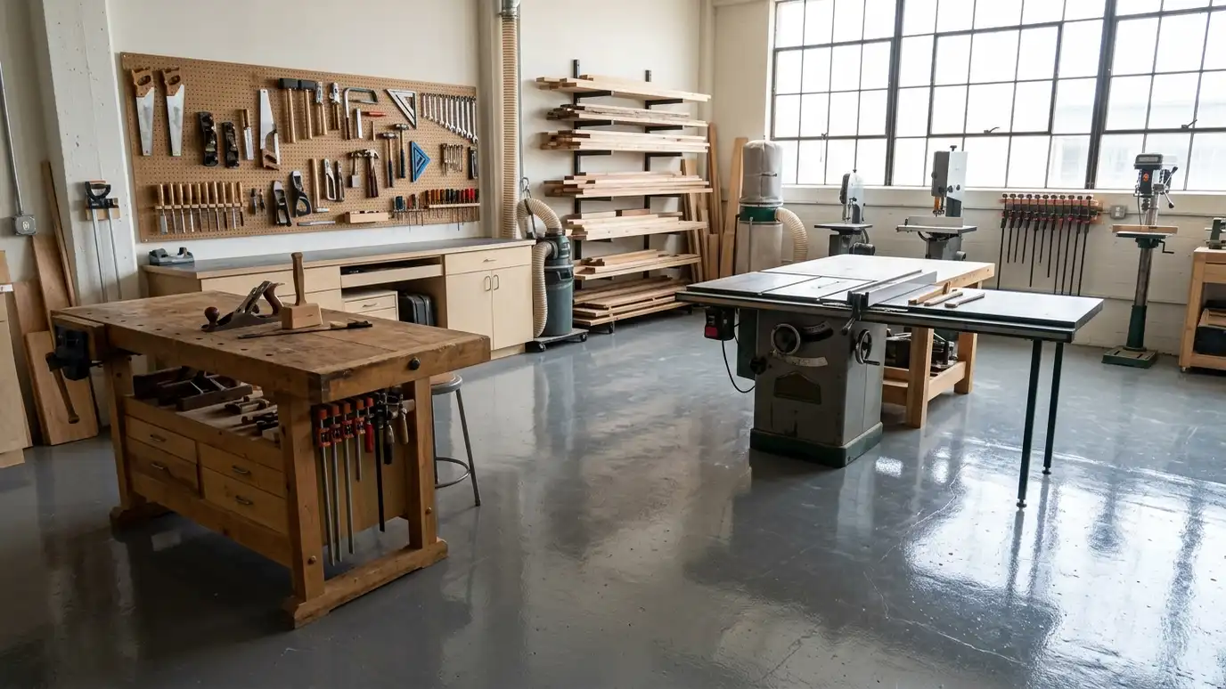 Workshop and Hobby Room Floors in Nashville and Middle Tennessee