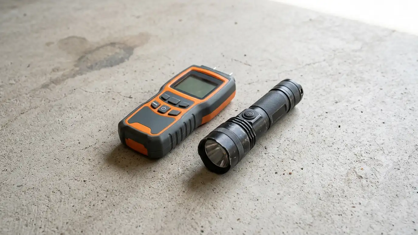 Garage Floor Problem Finder: Peeling, Stains and Moisture preview